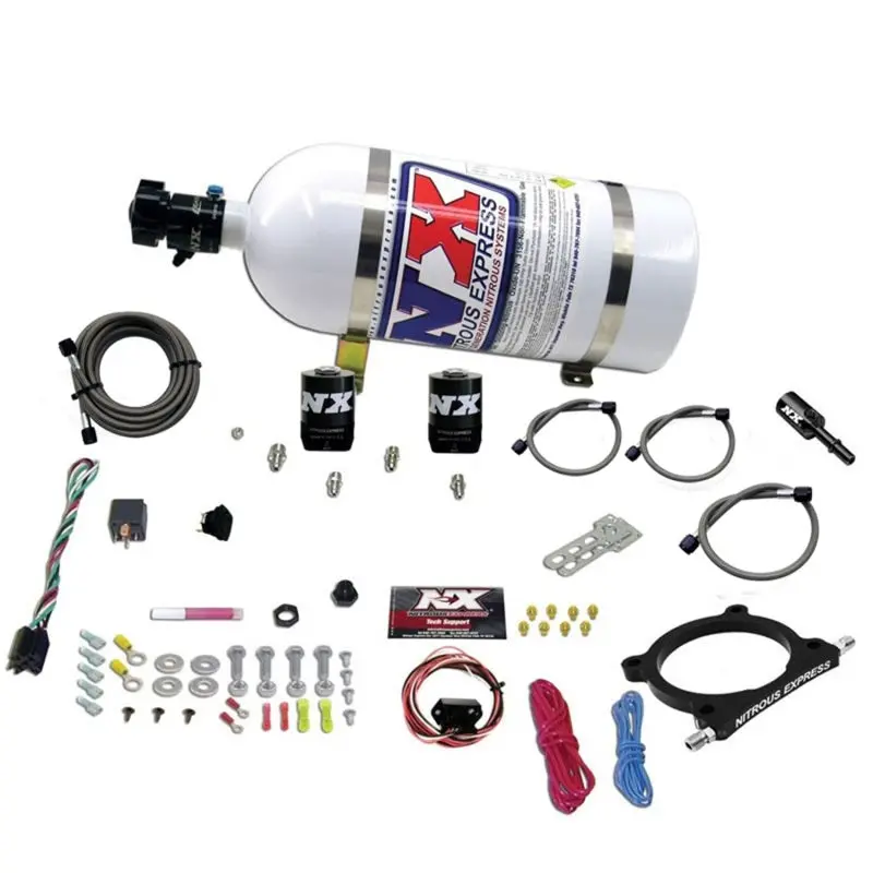 Nitrous Express High-Output Nitrous Plate Kit For 2011–2015 Ford Mustang Gt 5.0L – 50–250 Hp With 10 Lb Bottle 1