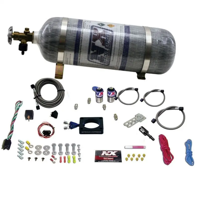 Nitrous Express Nitrous Plate Kit For 2013–2016 Dodge Dart 1.4L Turbo – 35–100 Hp Gain, Includes Composite Bottle 1