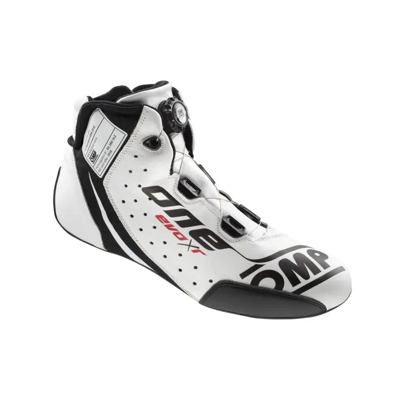 Omp One Evo X R Motorsport Driving Shoes – White, Size 43, Fia 8856-2018 Certified 1