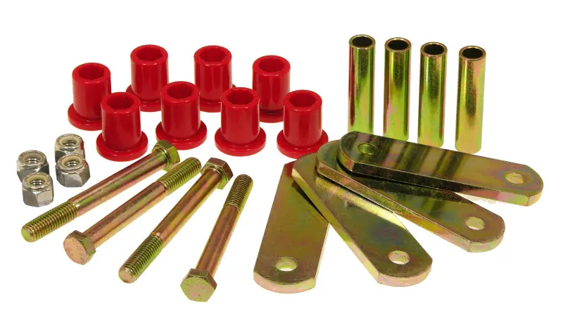 Prothane Heavy-Duty Shackle Bushings For 1970–1974 Amc Amx & Javelin – Red Polyurethane 1