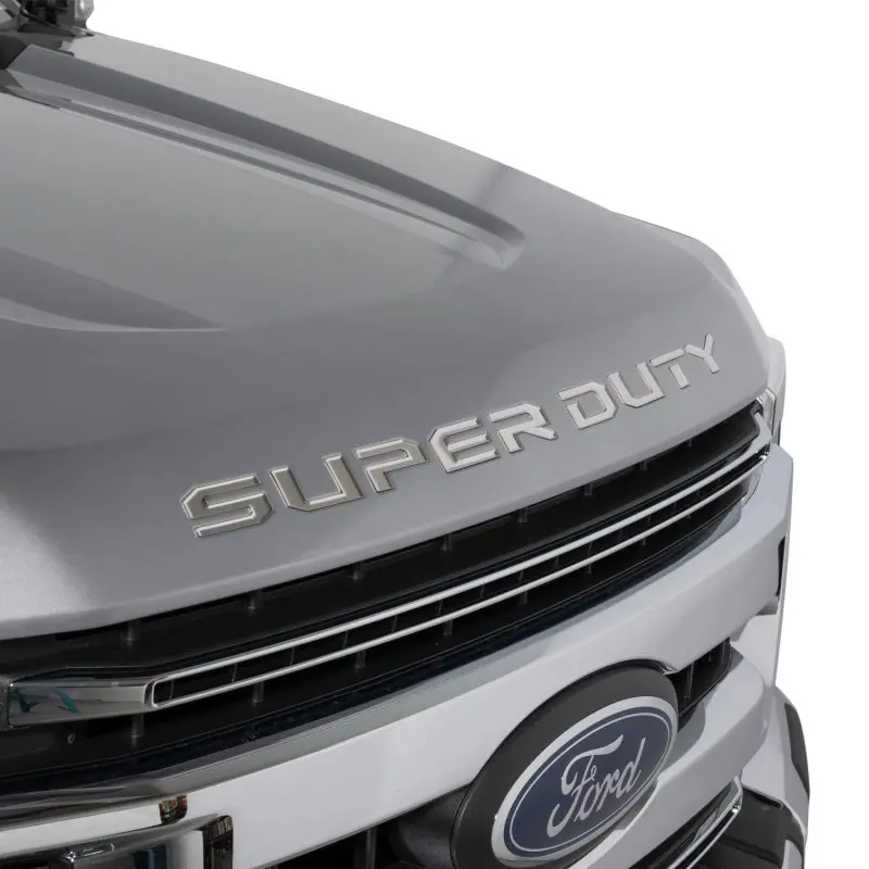 Putco Stainless Steel Hood Lettering Emblems For 2023 Ford Super Duty 1