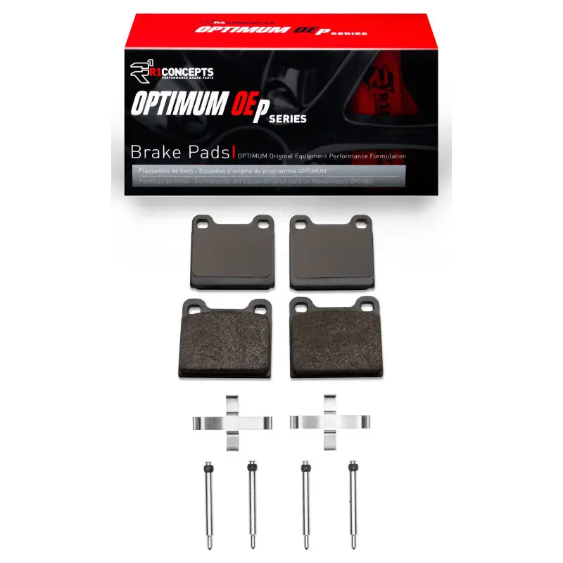 R1 Rear Brake Pad & Hardware Kit For 1975–2004 Volvo Gle – Oe-Optimized Performance 1