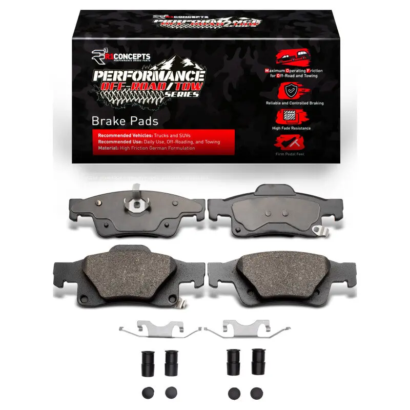 R1 Rear Performance Brake Pad & Hardware Kit For 2011–2025 Dodge Durango 1