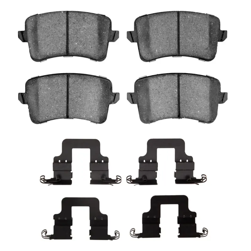 R1 Semi-Metallic Rear Brake Pad & Hardware Kit For 2008–2017 Audi A4 (Usa/Canada) 1