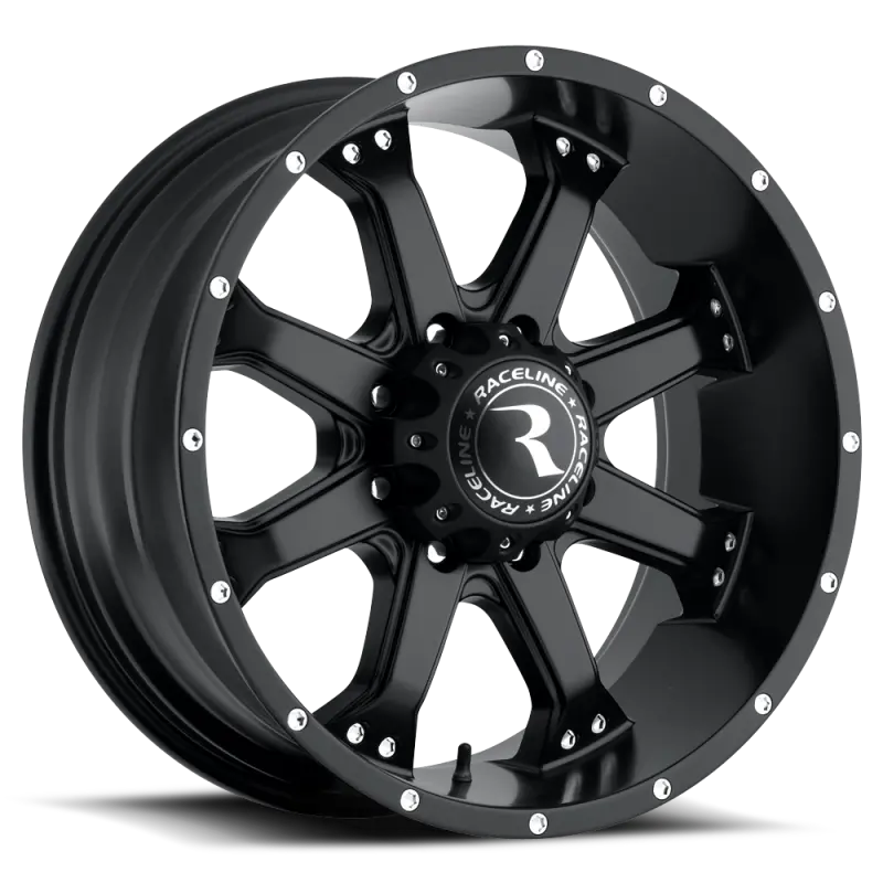 Raceline 991B Assault 16X8 Inch Satin Black Alloy Wheel – 8X170 Bolt Pattern, Zero Offset, 125.2Mm Center Bore 1