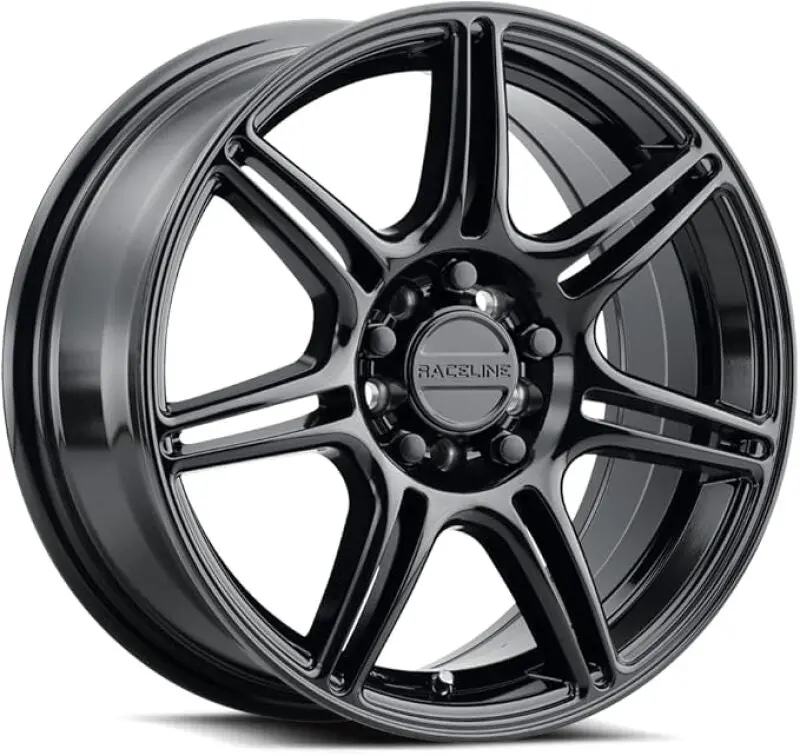 Raceline Apex Forged Alloy Wheel – 17×7.5 Inches, 5×112/5×120 Dual Bolt Pattern, 40Mm Offset, 74.1Mm Hub Bore, Gloss Black 1