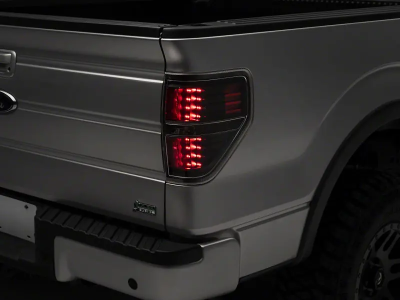 Raxiom 09-14 Ford F-150 Styleside Led Tail Lights- Blk Housing (Clear Lens) 1