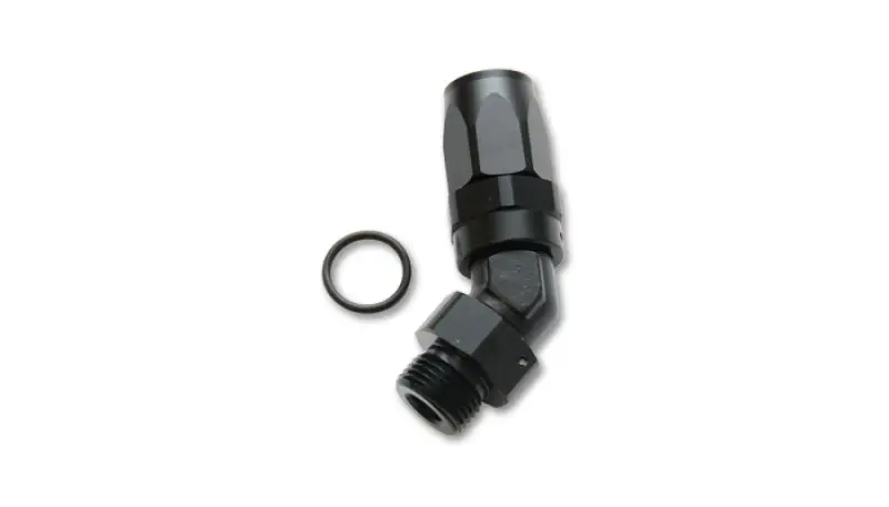 Vibrant -10An 45° Male Hose End Fitting – 1-1/6"-12 Thread, Stainless Steel 1