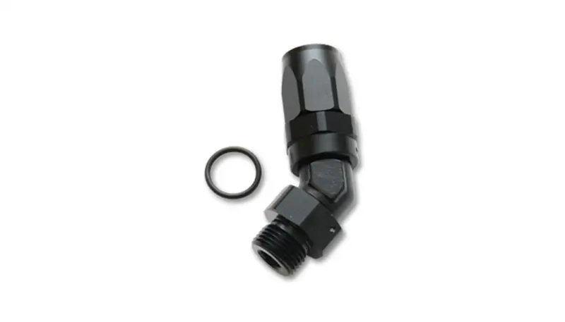 Vibrant -10An 45° Male Hose End Fitting – 1-1/6"-12 Thread, Stainless Steel 2