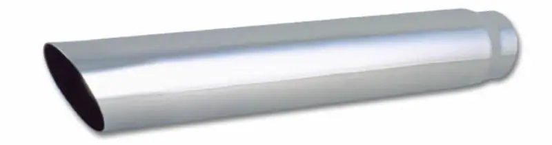 Vibrant 3.5In Round Ss Truck/Suv Exhaust Tip (Single Wall Angle Cut) - 2.5In Inlet 20In Long 1