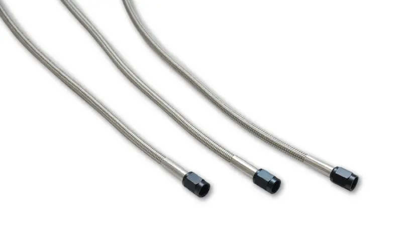 Vibrant Universal Oil Feed Kit – 3-Foot Teflon-Lined Stainless Hose With Pre-Assembled -3An Female Fittings 1
