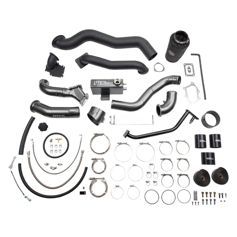 Wehrli 01-04 Chevrolet 6.6L Lb7 Duramax S400 Twin Turbo Kit (No Turbo) - Gloss Black 1
