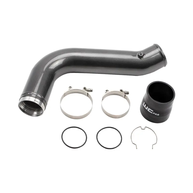 Wehrli Fine-Texture Black Intercooler Pipe For 2017–2019 Chevrolet L5P Duramax (Passenger Side, 3.5") 1