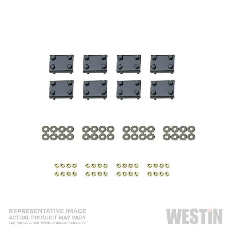 Westin Premier Oval Nerf Step Bar Mount Kit – Black, Fits 2010–2017 Toyota 4Runner 1